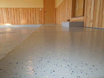 Residential & commercial epoxy floor coating for concrete & cement - Scott Anderson Concrete 
		serving West Michigan - Lowell, Hastings, Middleville, Grand Rapids, Sparta, Holland, Muskegon, Grand Haven...